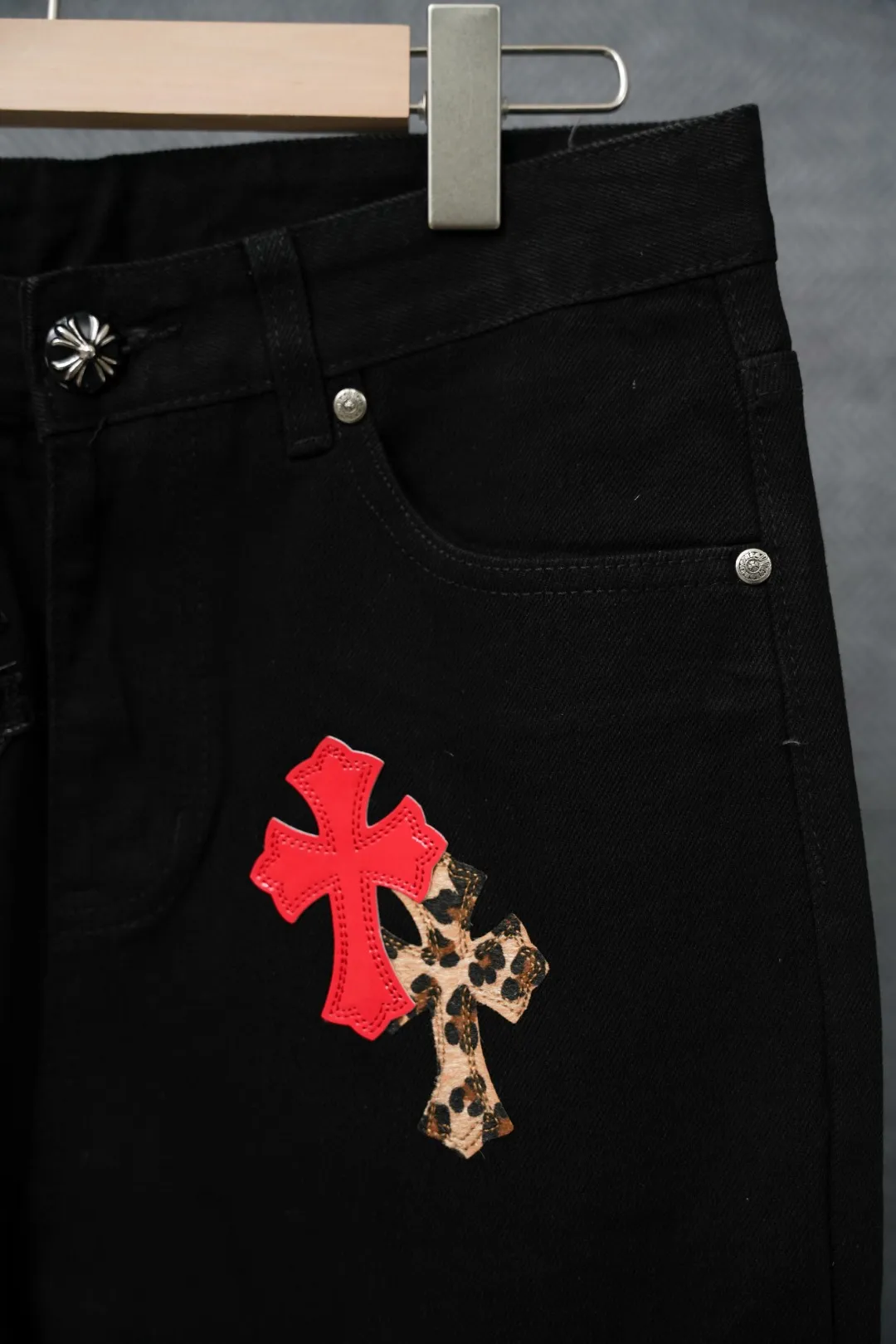 ：S 020 & Chrome Hearts Same Style ：Black Size：28 30 32 34 （S-XL)